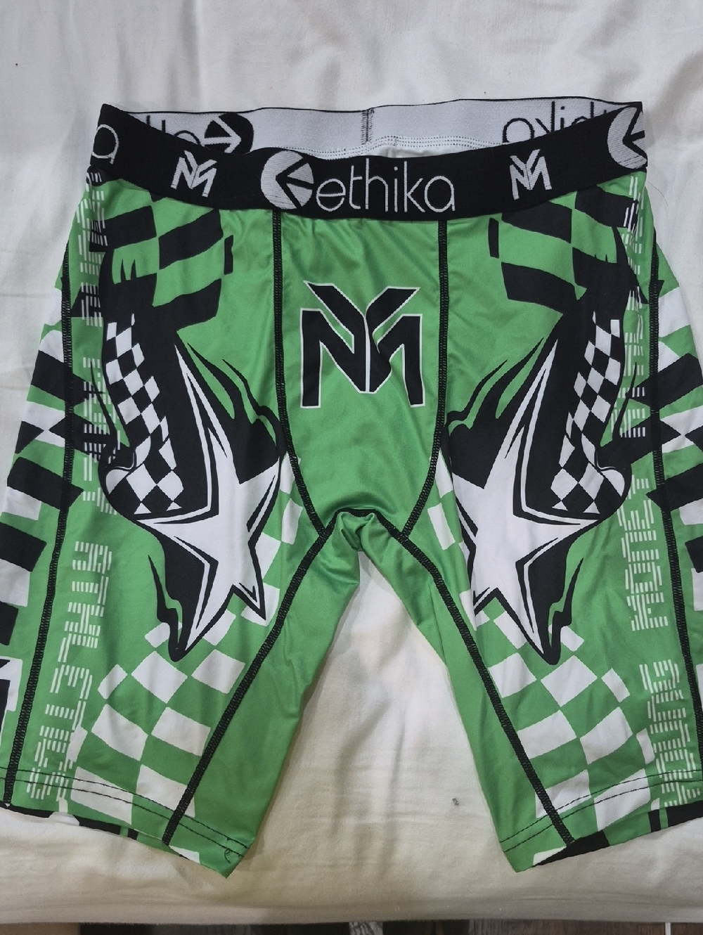 Men's Ethika Green Graphic Performance Boxer Briefs Young Money Size Medium